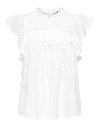 Only - Katti Dobby Top - Cloud Dancer